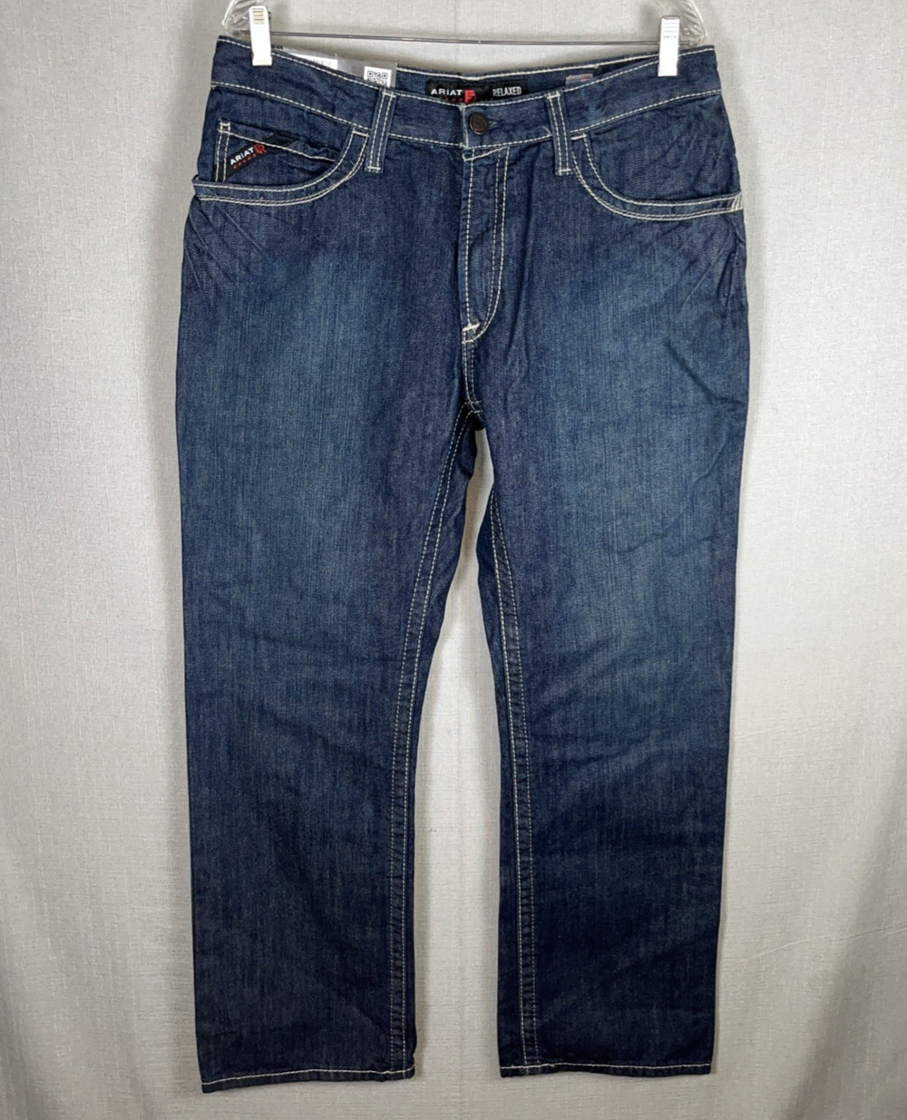 Ariat Work Jeans Mens FR Size 34x30 M4 Relaxed Boot Cut Cat 2 Shale BRAND NEW